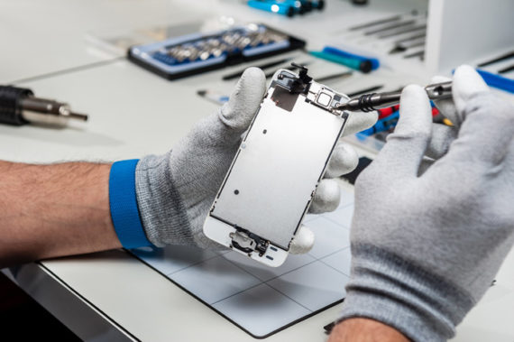 Banco lavoro riparazioni smartphone